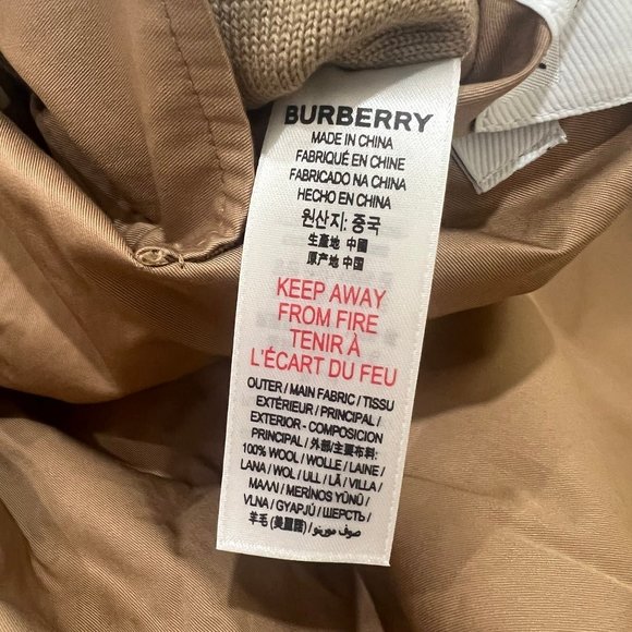 Burberry Kids reversible wool cape Medium - Picture 8 of 9